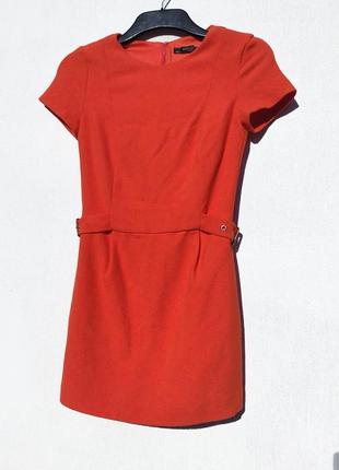 Яркое цвета сицилийский апельсин плотное платье ромпер zara