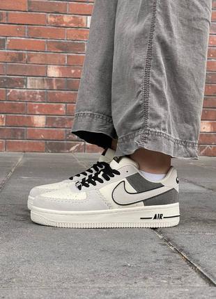 Женские кроссовки nike air force 1 low beige grey