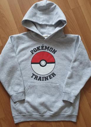 Худи толстовка pokemon trainer на 9-11 лет.