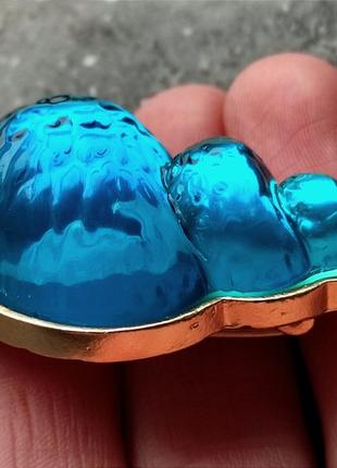 Брошка мушля 5,1 см  , jelly belly, карамельна9 фото