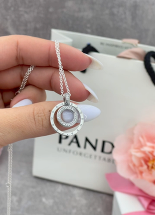 Серебряное ожерелье pandora
