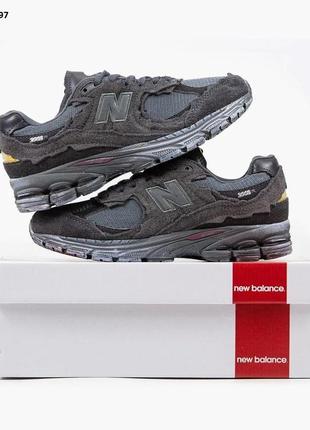 Кроссовки new balance 2002r темно-серые