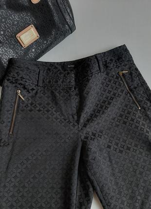 Брюки черные george с высокой посадкой штаны2 фото