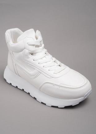 Кросівки зимові високі 341666 р.38 (24,5) fashion білий