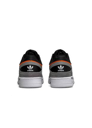 Чоловічі кросівки adidas originals drop step black grey orange #адидас3 фото
