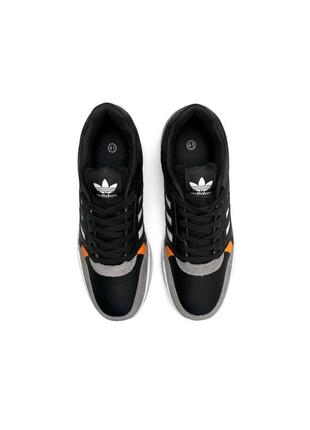 Чоловічі кросівки adidas originals drop step black grey orange #адидас6 фото