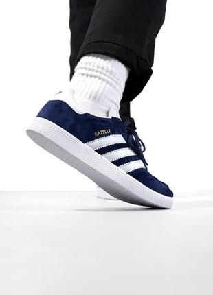 Adidas gazelle dark blue ❤️36рр-45рр❤️ кроссовки мужские адедас газель, кроссовки мужское адедас, кроссовки адедас женские10 фото