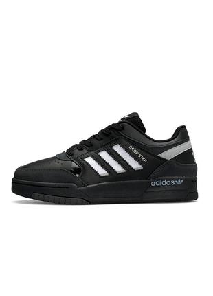 Чоловічі кросівки adidas originals drop step all black white