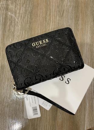 Кошелек guess черный оригинал с логотипом