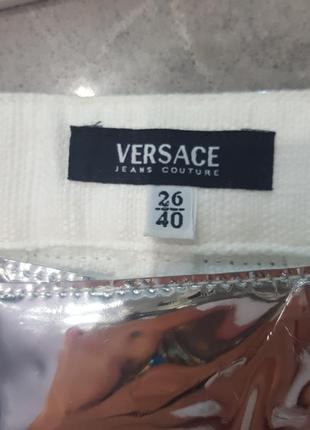 Versace италия льняные брюки8 фото