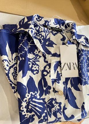 Zara -60% 💛 сукня етно принт розкішна котон стильна xs, s, м,2 фото