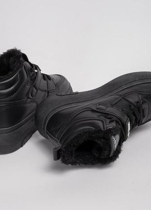 Кеды высокие зимние 341614 р.36 (23) fashion черный5 фото