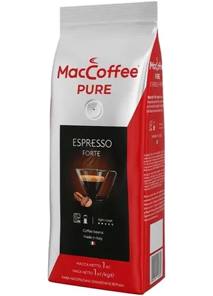 Кава зерно 1 кг. maccoffee pure espresso forte