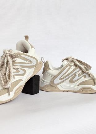 Кроссовки бежевые,белые,шузы детские, демисезонные кроссовки, размер 27,28,30,31,32