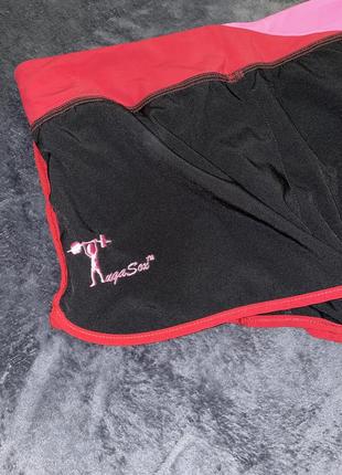 Спортивные шорты с завязками и вшитыми трусиками шнурок спорт фитнес атлетика2 фото