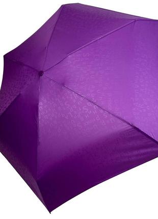 Карманный женский механический мини-зонт с принтом букв в капсуле от rainbrella фиолетовый 0260-3
