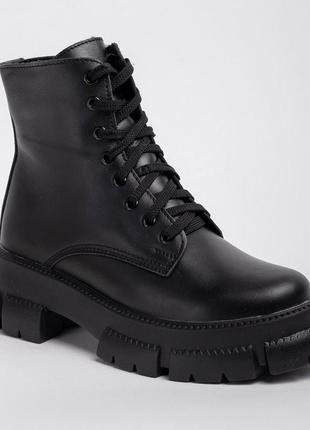Ботинки зимние женские 341779 р.39 (25,5) fashion черный
