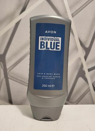 Гель для душа для мужчин avon individual blue1 фото