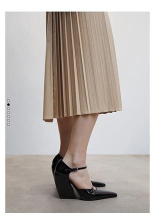 Mango туфлі шкіряні 39.5-40 р