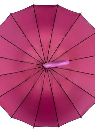 Женский зонт-трость хамелеон на 16 спиц полуавтомат от toprain розовый 01002-103 фото