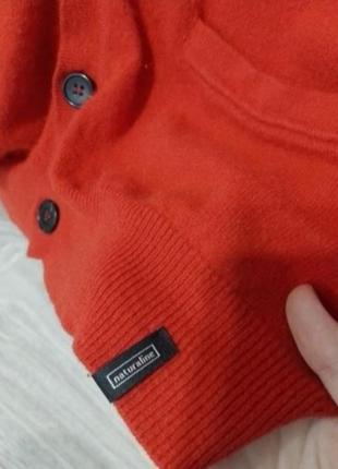 Червоний кашеміровий светр,джемпер2 фото