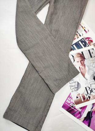 Джинсы женские серого цвета прямого кроя с низкой посадкой от бренда cotonfield 263 фото
