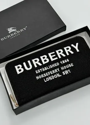 🔥 burberry wallet textile black/white
