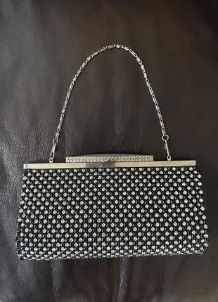 Шикарна вечірня сумочка-клатч, нереально красиво виблискують камінці