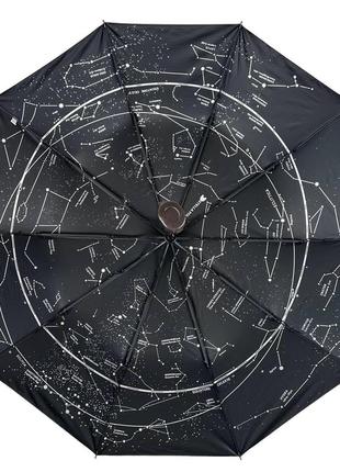 Зонт полуавтомат однотонный "звездное небо" от bellissimo коричневый 019302-97 фото