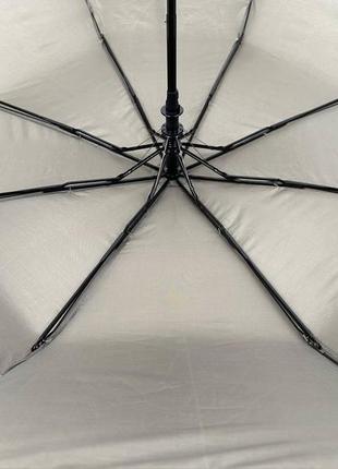 Женский однотонный зонт полуавтомат на 8 спиц от toprain зеленый 0102-16 фото