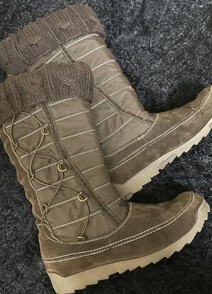 Сапожки женские замшевые нитевичка