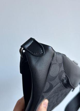 Бананка coach warren belt bag grey серая поясная сумка мужская / женская5 фото