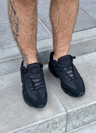 Мужские кроссовки nike air max 95 «black»5 фото