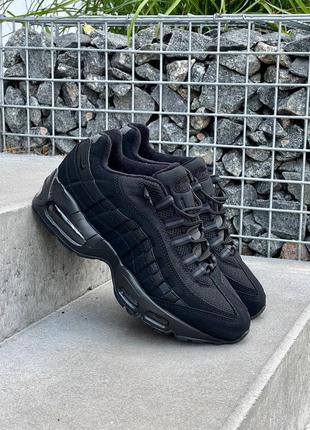 Мужские кроссовки nike air max 95 «black»6 фото