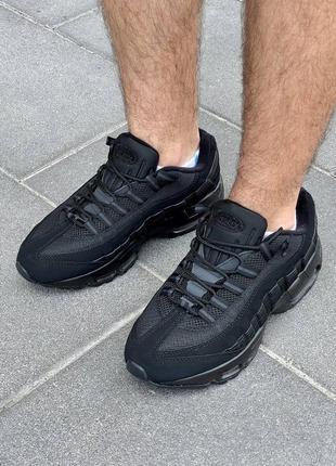 Мужские кроссовки nike air max 95 «black»7 фото