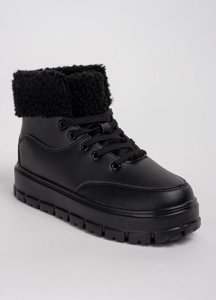 Кеды зимние высокие 341745 р.38 (24,5) fashion черный