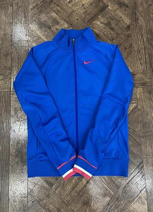 Синяя с малиновым кофта на змейке nike