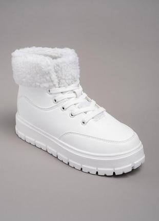 Кеди зимові високі 341753 р.38 (24) fashion білий