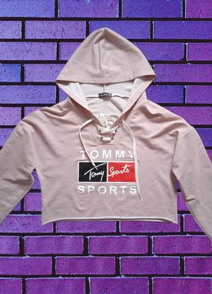 Короткое худи tommy sports