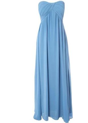 Платье ruched bandeau maxi dress новое 10 размер