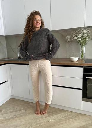 Махрова піжама двійка 2в1 кофта+штани