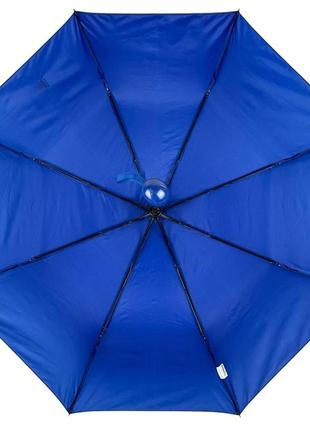 Женский однотонный зонт полуавтомат на 8 спиц от toprain синий 0102-115 фото