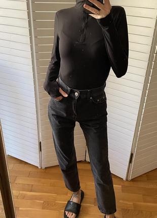 Джинси штани сірі якісні мом стан нових