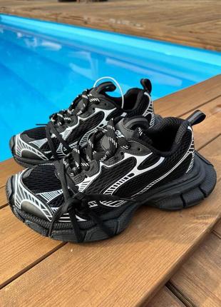Черные массивные кроссовки в стиле бренда унисекс премиум 36 37 38 39 40 41 42 43 44 45