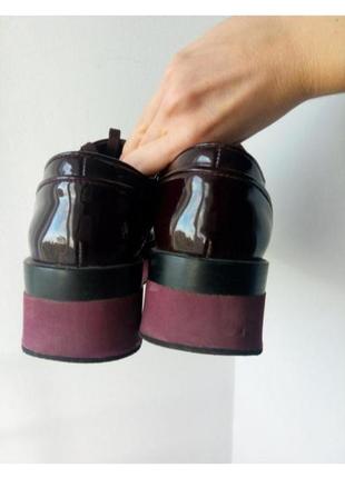 Zara лоферы лаковые,ботинки, обувь демисезонная2 фото
