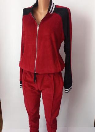 Мужской красный спортивный костюм 48 размер7 фото