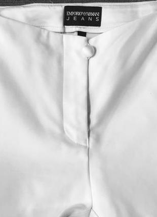 Белые узкие стрейчевые брюки emporio armani оригинал 42-445 фото