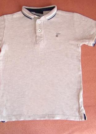 Сіра футболка-поло котонові 4-5-6 років 110 см next
