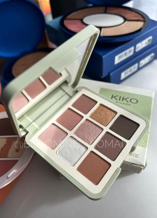 Палетка теней для глаз kiko milano green me