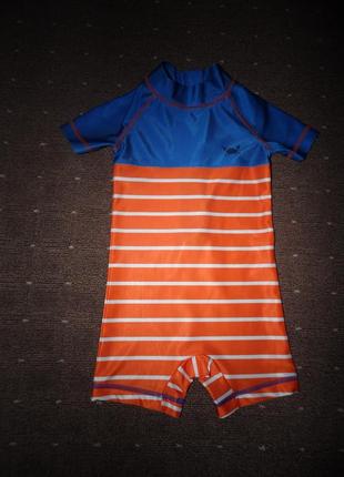 Плавательный солнцезащитный костюм -купальник george 9-12 мес.1 фото